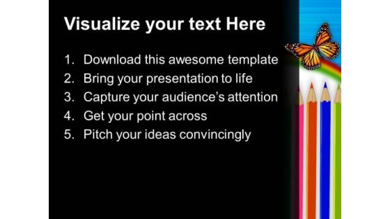Drawing Pencils Education PowerPoint Templates And PowerPoint Themes 0512
