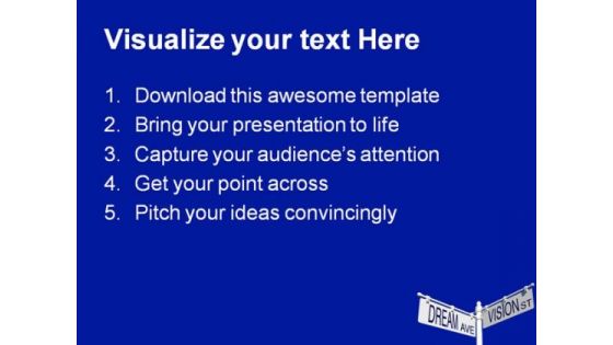 Dream And Vision Signs Metaphor PowerPoint Templates And PowerPoint Backgrounds 0811