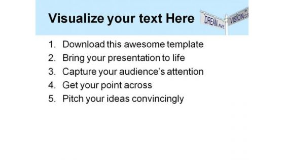 Dream Vision Metaphor PowerPoint Themes And PowerPoint Slides 0611