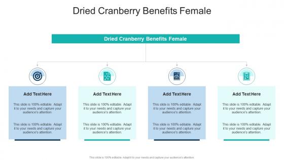 Dried Cranberry Benefits Female In Powerpoint And Google Slides Cpb