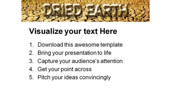 Dried Earth Global PowerPoint Templates And PowerPoint Backgrounds 0811
