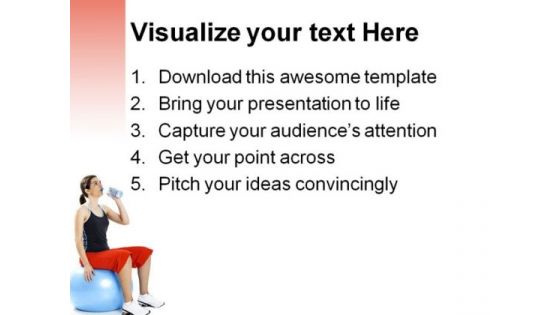 Drinking Water Health PowerPoint Themes And PowerPoint Slides 0411