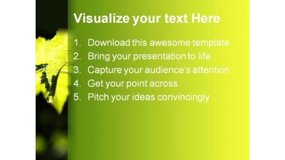Drop Of Water Falling Nature PowerPoint Themes And PowerPoint Slides 0411