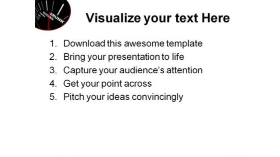Drunk Buzzed Business PowerPoint Themes And PowerPoint Slides 0811
