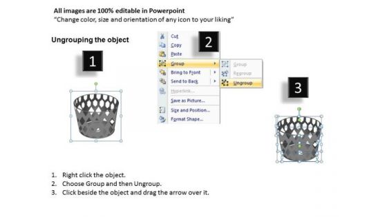 Dunked The Pool Ball PowerPoint Ppt Templates