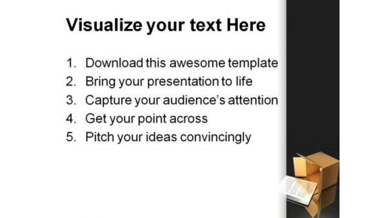 E Book Delivery Business PowerPoint Backgrounds And Templates 1210