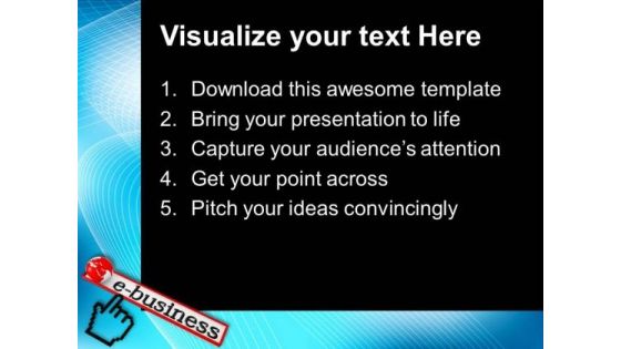 E Business Is Best Way Of Earning Profit PowerPoint Templates Ppt Backgrounds For Slides 0613