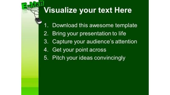 E Mail With Computer Mouse Templates And PowerPoint Themes 1012