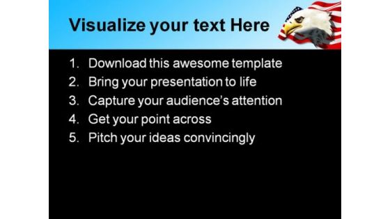 Eagle02 Animal PowerPoint Template 1110