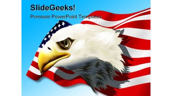 Eagle02 Animal PowerPoint Template 1110