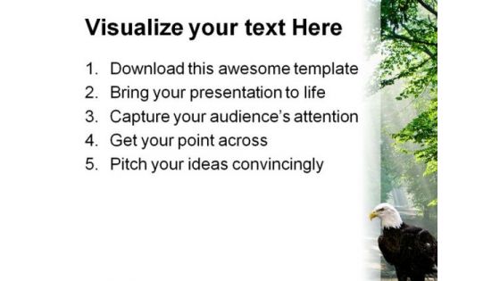 Eagle Animals PowerPoint Template 1010