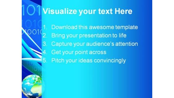 Earth And Binary Globe PowerPoint Templates And PowerPoint Backgrounds 0211