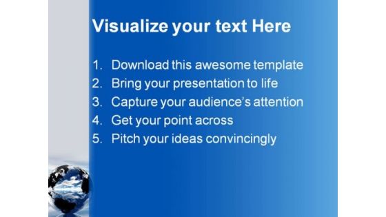 Earth Globe PowerPoint Themes And PowerPoint Slides 0611