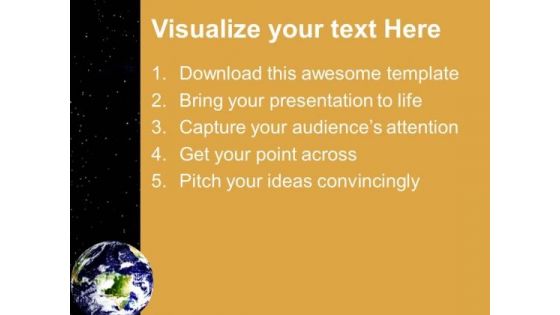 Earth In Universe Geographical PowerPoint Templates And PowerPoint Themes 0812