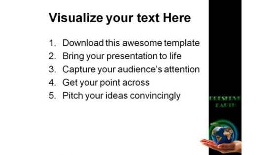 Earth People PowerPoint Template 0610