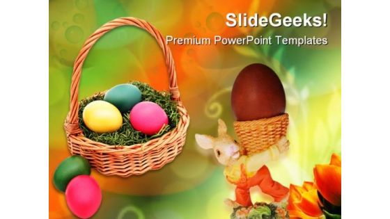 Easter Basket Holidays PowerPoint Themes And PowerPoint Slides 0211