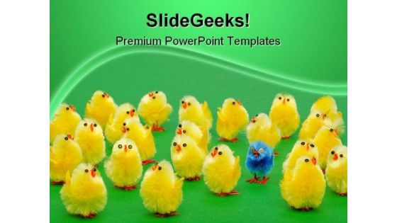 Easter Chicks Festival PowerPoint Templates And PowerPoint Backgrounds 0111