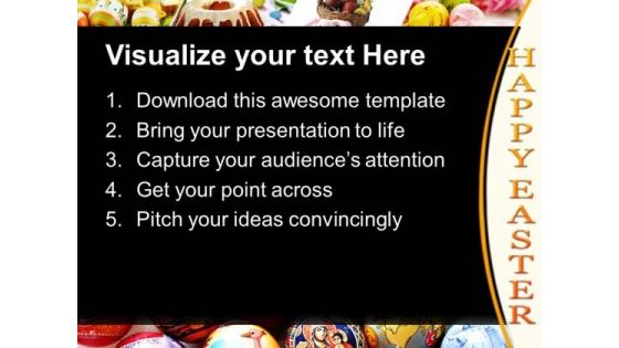 Easter Eggs With Excellent Design PowerPoint Templates Ppt Backgrounds For Slides 0313
