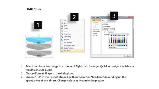 Easy Steps For Achieving Target Flowchart Freeware PowerPoint Slides