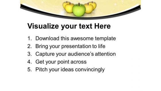 Eat An Apple A Day PowerPoint Templates Ppt Backgrounds For Slides 0613