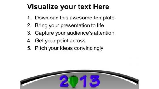 Eat Vegetable This New Year PowerPoint Templates Ppt Backgrounds For Slides 0513