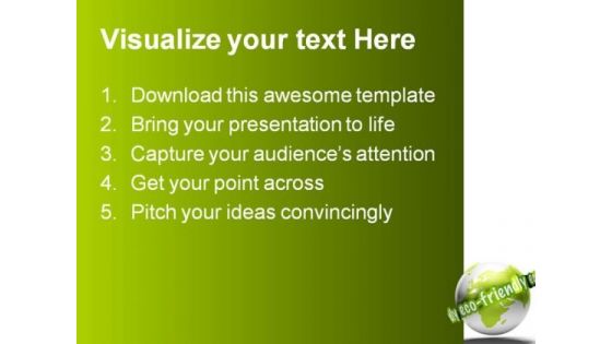 Eco Friendly Earth PowerPoint Themes And PowerPoint Slides 0211