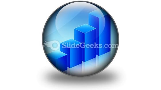 Economic Graph PowerPoint Icon C