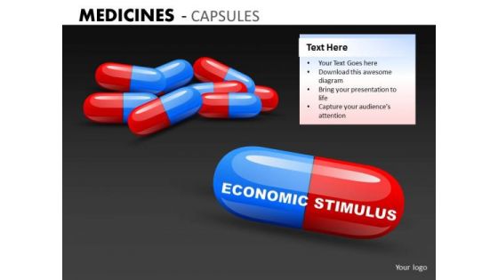 Economic Stimulus Pills PowerPoint Templates Economic Reform Ppt Slides