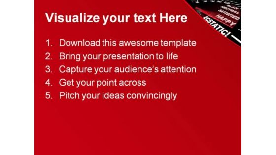Ecstatic Happy Business PowerPoint Backgrounds And Templates 1210