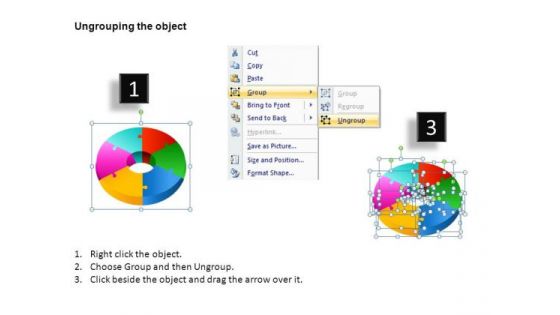Editable 3d Circular Puzzle 6 Pieces PowerPoint Slides And Ppt Diagram Templates