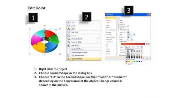 Editable 3d Circular Puzzle 6 Pieces PowerPoint Slides And Ppt Diagram Templates