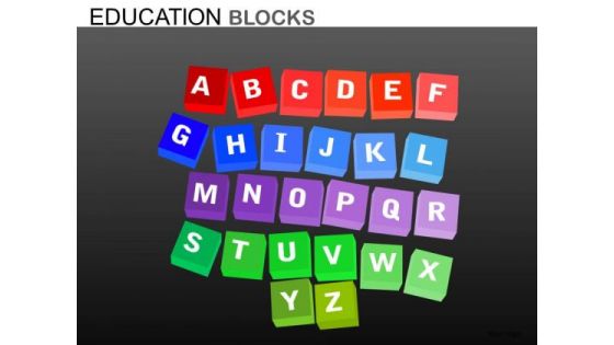 Editable A To Z PowerPoint Ppt Templates