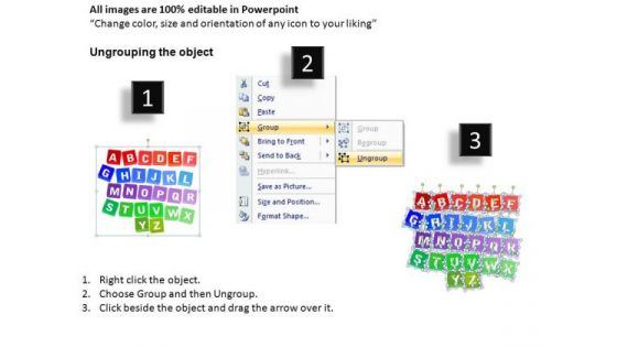Editable A To Z PowerPoint Ppt Templates