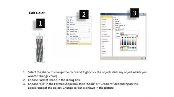 Editable Cable Core Diagrams For PowerPoint Templates