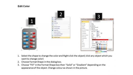 Editable Capsules Strips PowerPoint Slides