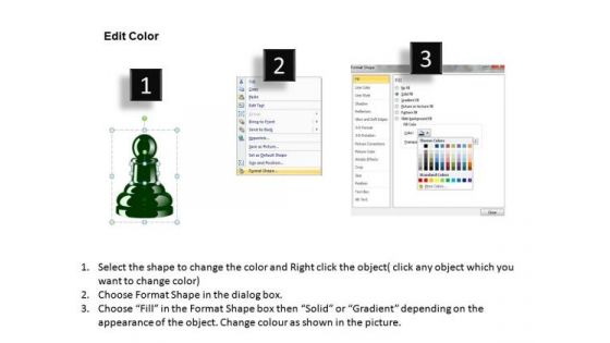 Editable Chess Pawn Pieces PowerPoint Slides And Ppt Diagram Templates