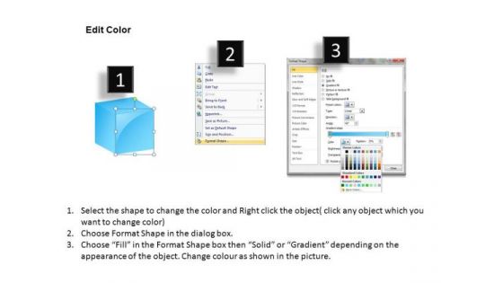 Editable Components 3d Cube PowerPoint Slides And Ppt Diagram Templates