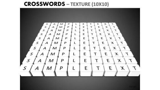 Editable Crosswords PowerPoint Clipart