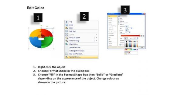Editable Donut Chart Diagrams And Circle Charts Ppt Slides