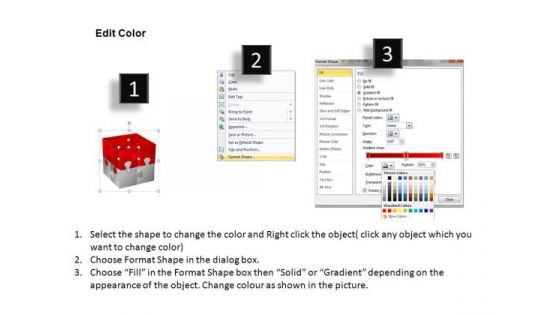 Editable Face 3d Cubes PowerPoint Slides And PowerPoint Image Diagrams