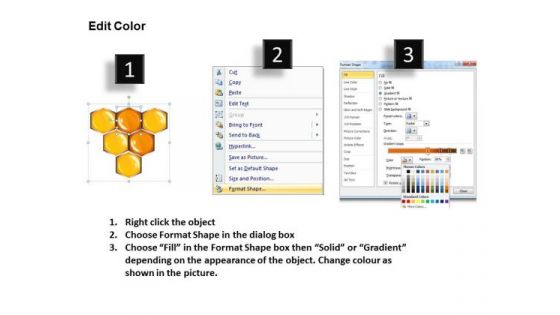 Editable Honey Combs PowerPoint Slides Download