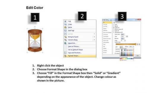 Editable Hourglass PowerPoint Ppt Slides