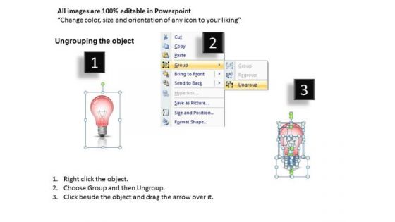 Editable Light Bulbs PowerPoint Templates Download