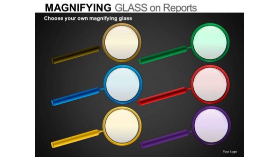 Editable Magnifying Glass Icons