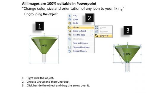 Editable Percentages Conversion Funnel PowerPoint Templates Ppt Slides