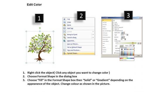 Editable Photos Family Tree PowerPoint Templates