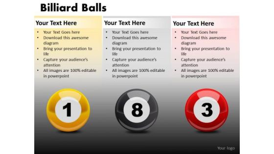 Editable Pool Balls PowerPoint Ppt Templates
