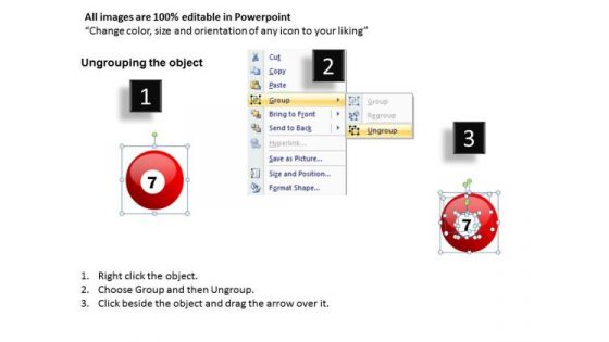 Editable Pool Billiard Balls Clipart Graphics Slides