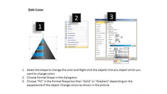 Editable PowerPoint Graphic Slide With 2d Pyramid Structure