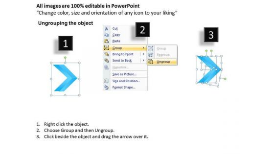 Editable PowerPoint Template Linear Arrows 7 Stages Operations Management Business Graphic